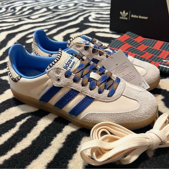 NWT WALES BONNER SAMBA SHOES Wonder Clay Royal Blue Size Men 6/Women 7 - Picture 8 of 15